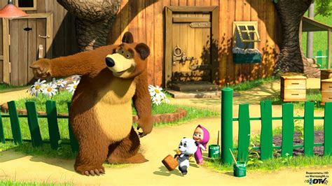 Masha And The Bear In The House Wallpapers And Images Wallpapers