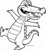 Coloring Crocodile Alligator Joy Wecoloringpage sketch template