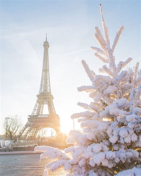 Christmas Tree At Eiffel Tower France Eiffel Tower Paris Graphy