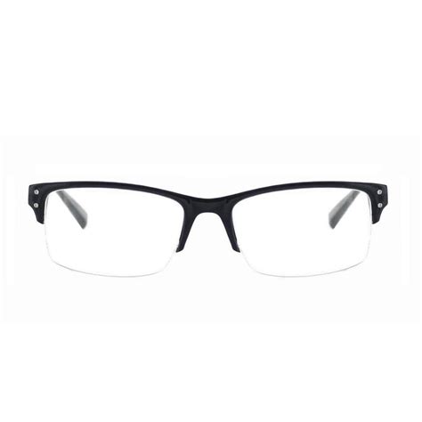Nike 7208 437 Glasses Black And White Semi Rimless Glasses For Reading