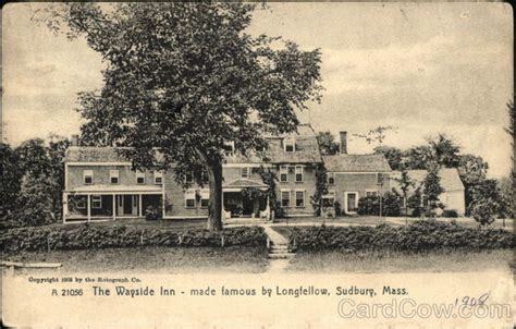 The Wayside Inn Made Famous By Longfellow Sudbury Ma Postcard