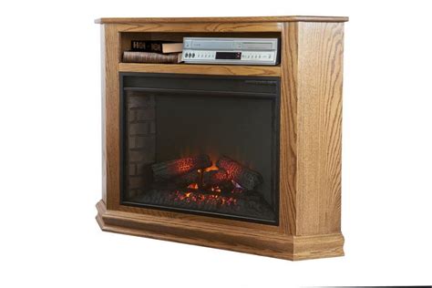 Electric fireboxes can be installed quickly and inexpensively. Finchley Corner Electric Fireplace TV Stand from ...