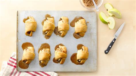 That can even be true for the pies you bake for yourself. Apple Pie Crescents recipe from Pillsbury.com