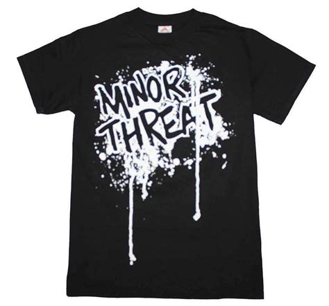 Minor Threat Drip Logo T Shirt Tshirt Logo Minor Threat Mens Tshirts