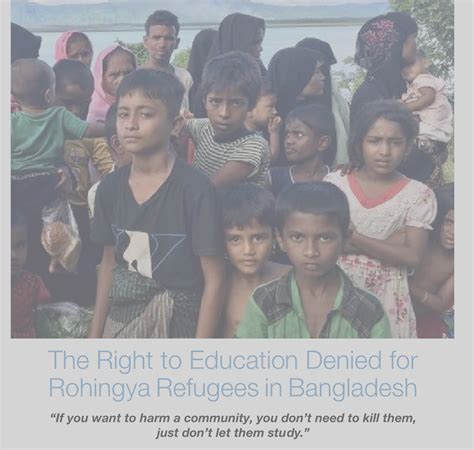 Press Release Rohingya Denied Access To Education In Myanmar And Bangladesh Brca