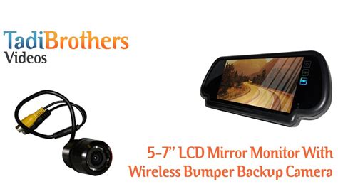 Inputs, 7 monitor & color camera. Wireless Bumper Backup Camera and rear view Mirror monitor ...