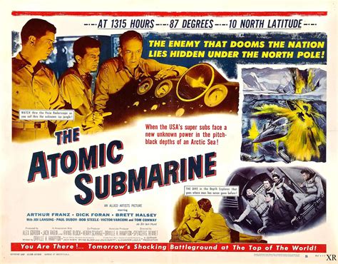 1959 ... 'The Atomic Submarine' | Submarine, Submarine movie, Atom