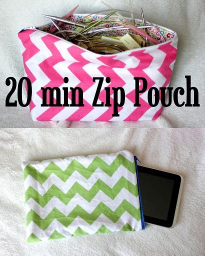 Zipperzip Pouch Tutorial How To Make A Lined Zippered Pouch