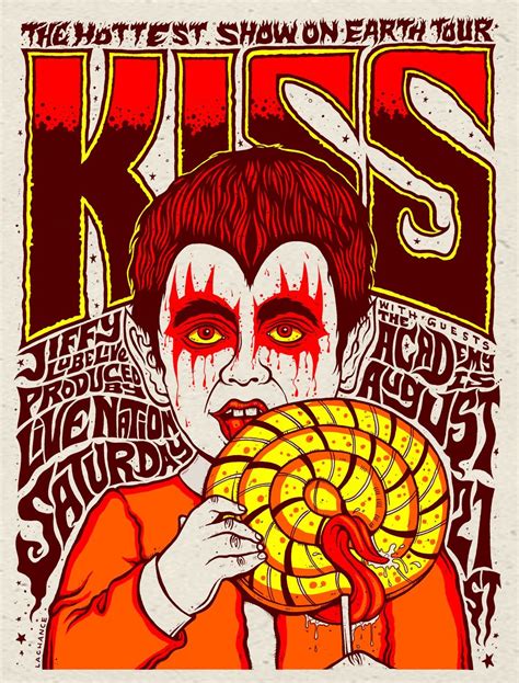 Kiss Show Flyer Rock Posters Gig Posters Band Posters Poster Prints