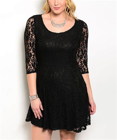 Look What I Found On Zulily Black Lace Dress Plus By 247 Frenzy