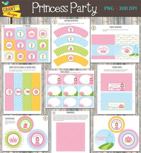 Princess Party Printable Princess Birthday Printable