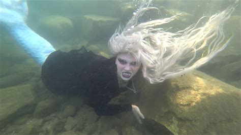Friday The 13th Mermaid Sighting Gothic Mermaid Swimming In A Dress