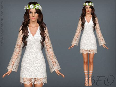Beos Bohemian Wedding Dress Sims 4 Wedding Dress Sims 3 Wedding