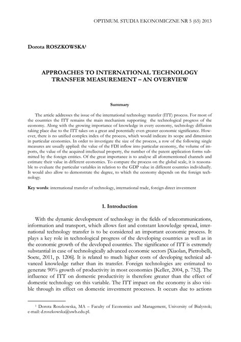 Just for example i transfer a great deal of cloud technology knowledge to the people i work with here in vietnam. (PDF) Approaches to International Technology Transfer ...
