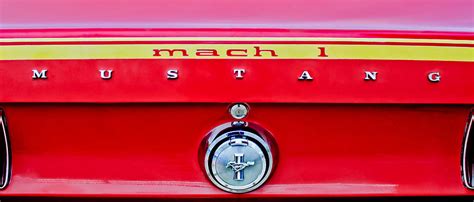 1969 Ford Mustang Mach 1 Rear Emblems Photograph By Jill Reger Pixels