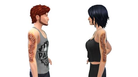 La Luna Rossa Sims Right Arm Tattoo • Sims 4 Downloads