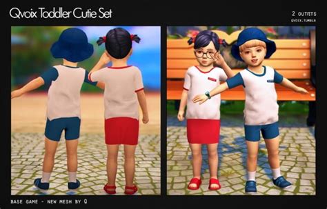 Cutie Set T At Qvoix Escaping Reality Sims 4 Updates