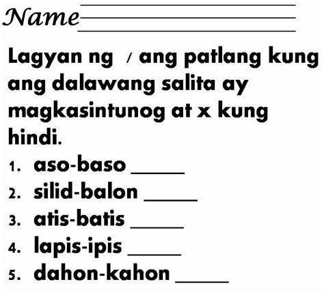 Preschool Filipino Worksheets Bundle Vol 1 Samut Samot I Was Asked By