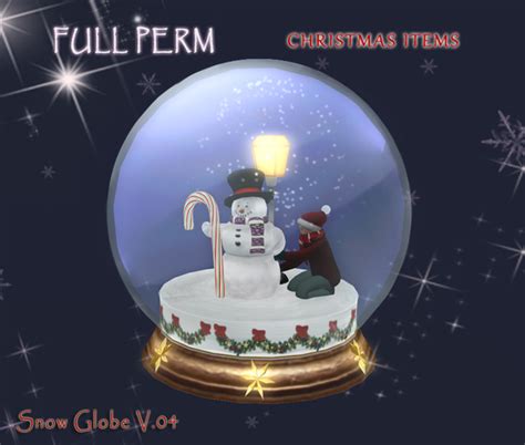 Second Life Marketplace Full Perm Christmas Snowglobe V04