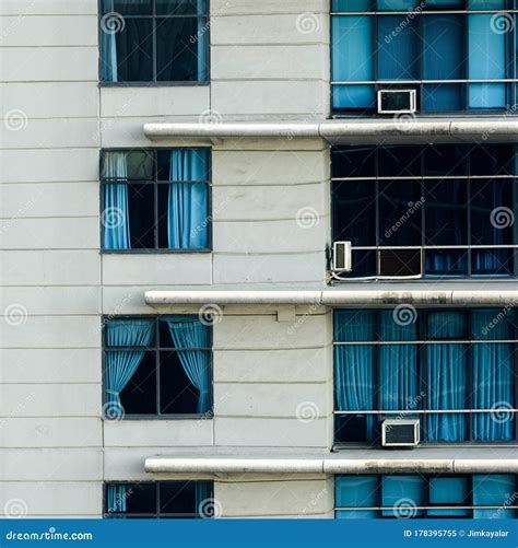 External Facade Of High Rise Residential Building Stock Image Image