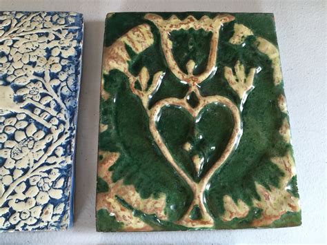 Just Added Lot Of Moravian Pottery And Tile Works Tiles And Candle