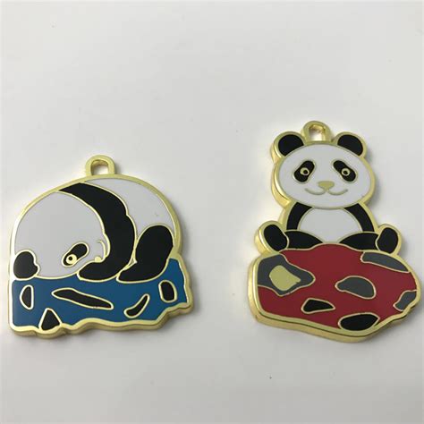 Wholesale Panda Lapel Pinpanda Button Badgesoft Enamel Pin Custom