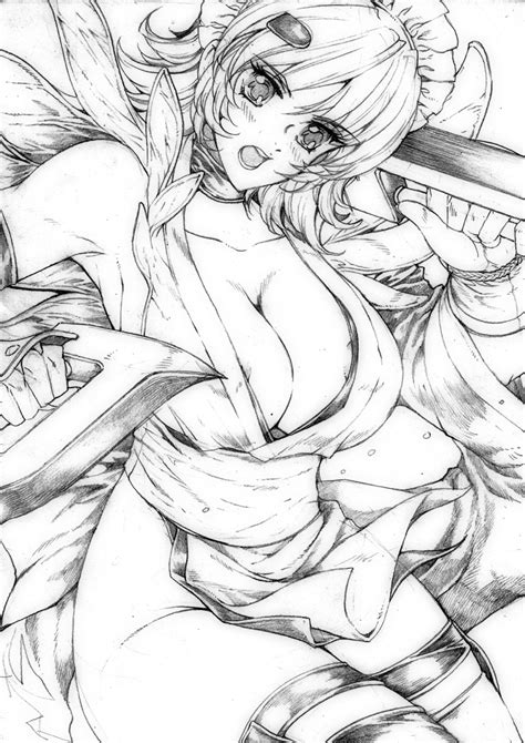Iroha Samurai Spirits Samurai Spirits Highres 1girl Breasts Dual Wielding Holding Large