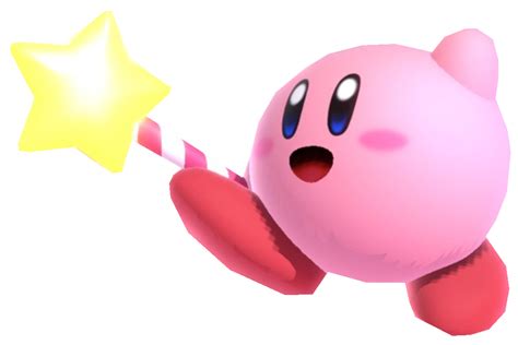 Normal Kirby With Star Rod By Transparentjiggly64 On Deviantart