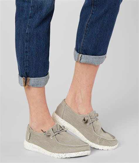 I have no arch which has caused ankle problems. Hey Dude Wendy Shoe - Women's Shoes in Grey | Buckle | Women shoes, Casual shoes women, Womens ...