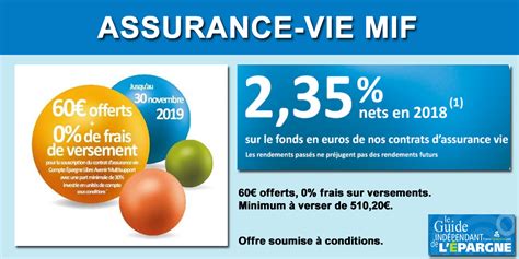 Assurance Vie Mif Offerts Pour Vers S Frais Sur