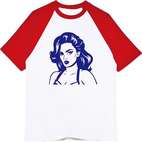Pin Up Girl Sexy Lady 50s Style T Shirt Fashion Brand Casual Tshirt