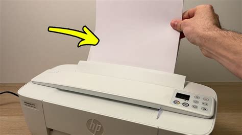 Hp Deskjet 3700 Series Printer How To Load Paper Youtube