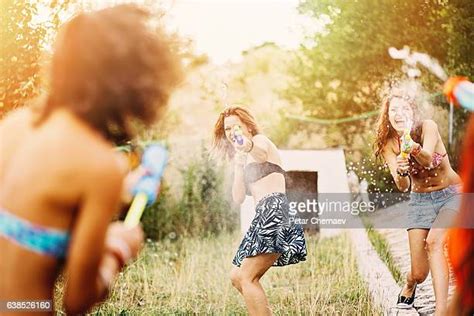 Adult Water Gun Fight Photos And Premium High Res Pictures Getty Images