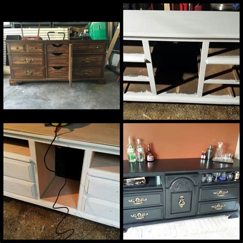 Dresser Turned Into Bar Dyi Projects Craft Projects Decor