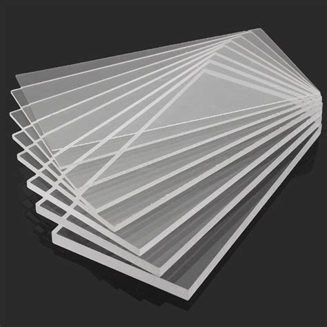 Clear Acrylic Sheet 24pcs Plate Laser Cut Perspex Plastic Thick 245