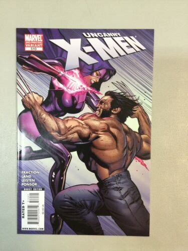 Uncanny Xmen 510 Greg Land 2nd Print Variant Marvel 2009 Psylocke Cover