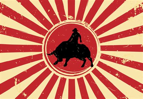 Download Free Vector Bull Rider - Download Free Vector Art, Stock Graphics & Images