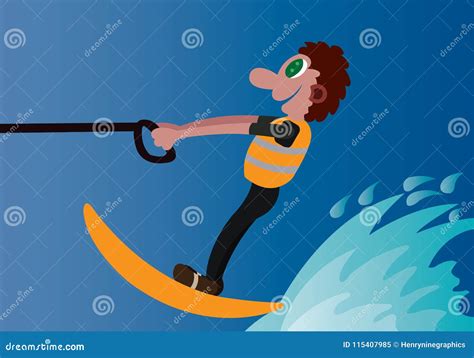 Water Skier Stock Illustration 3017800