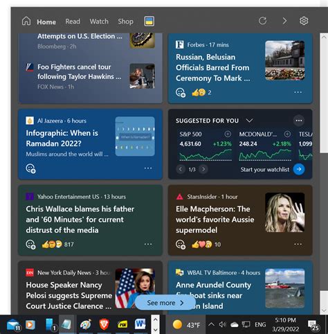 Close Microsoft News And Interests Popup