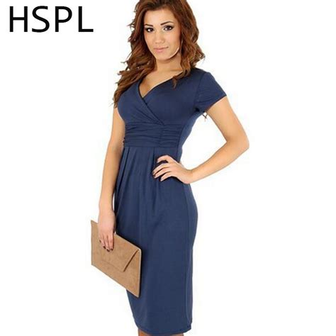 Hspl 2017 Women Summer Casual Sleeveless Sheath Dress V Neck Sexy Slim Casual Pencil Dress Knee