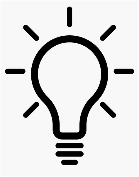 Light Bulb Png Icon Light Bulb Icon Transparent Png Download Kindpng