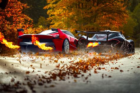 Supercars Car Vehicle Mclaren P1 Ferrari Fxx Ferrari Fxx K