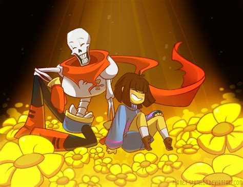 Huevember Day 1 Papyrus And Frisk By Planet Spatulon On Deviantart
