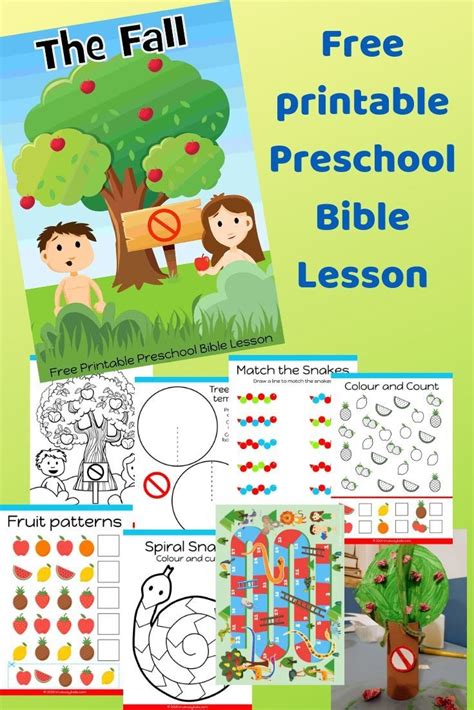 Bible Activities For Preschoolers Printables