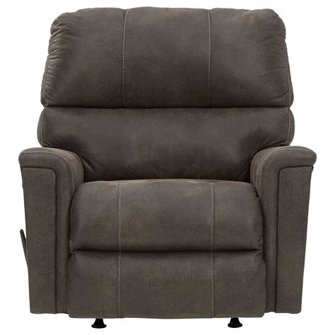 Ashley Signature Design Navi Faux Leather Rocker Recliner Rooms And
