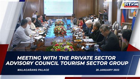 Meeting With The Private Sector Advisory Council Tourism Sector Group