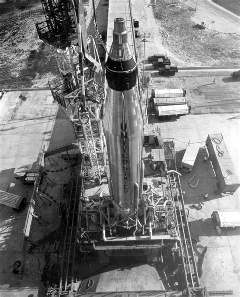 Atlas Missile 10d With Mercury Capsule Cape Canaveral Florida A
