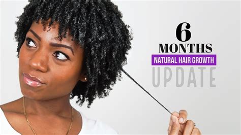 6 Months Natural Hair Growth Length Check Hair Update Oct 2017 Youtube