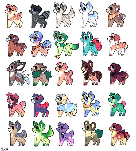 100 free adopts batch 1/4 CLOSED | Cute animal drawings, Animal drawings, Cute animal drawings ...