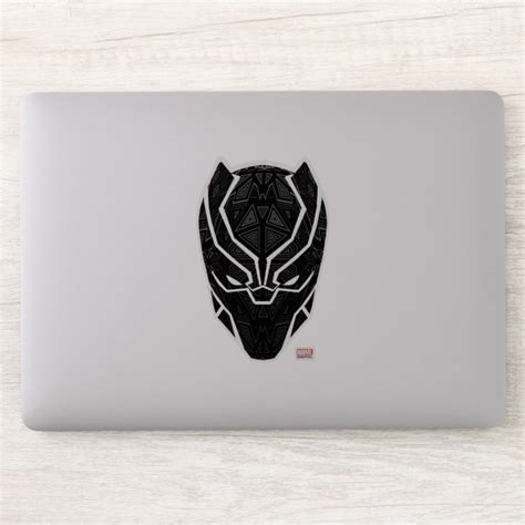 Avengers Classics Tribal Black Panther Head Sticker Zazzle